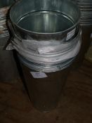 *Twelve Galvanised Flower Buckets