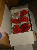 *Eighteen Festive Artificial Rose Displays