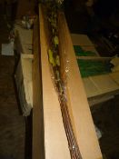 *Two Boxes Containing Twelve Bunches of Leafy Willow Green Artificial Foliage