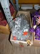 *Box Containing Silver and Gold Festive Palm Lillie