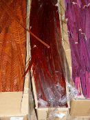 *Box of Red Metallic Artificial Grasses