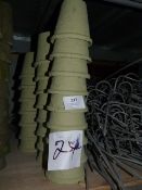 *Twenty Four Pale Green Plant Pot