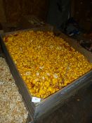 *Pallet Containing a Large Quantity of Decorative Stained Marigold Heads