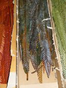 *Box of Blue Glitter Artificial Foliage