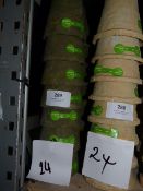 *Twenty Four Dark Green Plant Pots