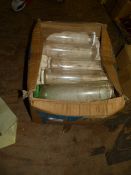 *Thirteen Glass Cylindrical Vases