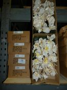 *Four Boxes Containing a Dozen (per box) Artificial Orchid Petite