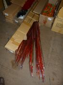 *Assorted Bundles of Red Metallic Glitter Sticks