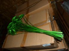 *Box Containing Decorative Green Spirals