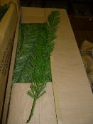 *Box Containing Approximately 250 Cannas Pale Green Artificial Foliage Stems