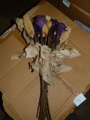 *Box Containing Dunelm Plum Flower Posies