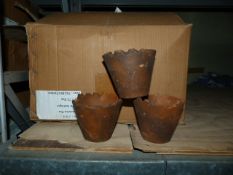 *Box Containing Seventy Two 10cm Antique Style Terracotta Pots