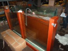 *Four Mahogany and Plate Glass Illuminated Room Dividers