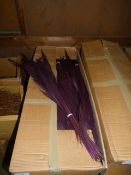 *Box Containing 80 Bunches of Purple Broom Grass
