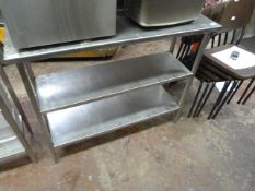 Stainless Steel Three Tier Shelf Unit