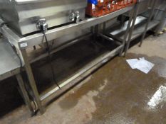 Stainless Steel Dishwasher Feed Table