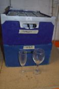 One Box of Wine Glasses and One Box Flutes