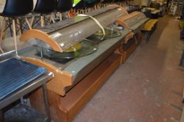 *Afinox Oriental Style Buffet Unit with Three Ceramic Hobs