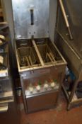 *Valentine Electric Floor Standing Two Basket, Two Compartment Fryer