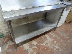 Stainless Steel Preparation Table with Undershelf