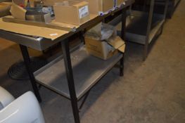 Stainless Steel Preparation Table with Undershelf 48x26