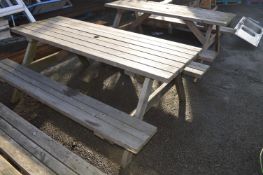 Six Seat Softwood Picnic Bench