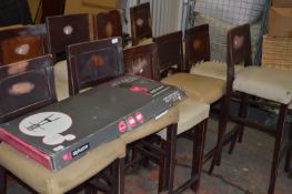 Eleven High Seat Barstools with Cream Leather Seats