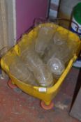 Mop Bucket Containing Assorted Bar Glass