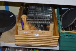 Assorted Bamboo Trays and Kitchen Tools
