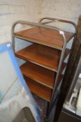 Four Teir Tubular Framed Catering Trolley