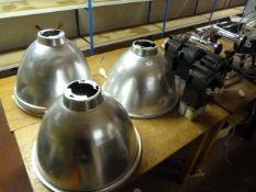 Four Industrial Style Light Fittings