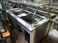 Gamble Model;50/0269B Mobile Carvery Hot Unit in Stainless Steel with Heated Lamp Display, THree