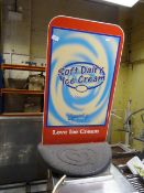 Ice Cream Advertisement Sign