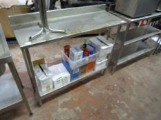 Stainless Steel Two Tier Shelf Unit