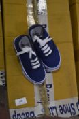*Thirty Five Pairs of Converse Style Shoes (Blue) Size: 9