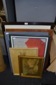 Collection of Large Framed Prints 