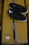*Twenty Four Pairs of Converse Style Shoes (Black) Size: 4