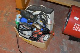 Box of Assorted Electric Power tools