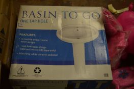 Basin to Go Single Hole Wash Hand Basin