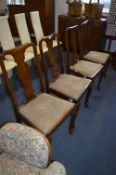 Set of Four Queen Anne Dining Chairs