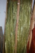 *Two Boxes of Green and Green Glitter Leaves