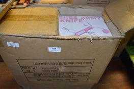 Box Containing Twenty Three Pink Miss Army Knives
