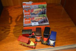 Diecast Vintage Corgi Cars and Two Boxed Diecast Vehicles 