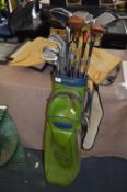 Golf Clubs and Bag