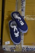 *Thirty Pairs of Converse Style Shoes (Blue) Size: 9