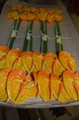 *Six Boxes of Small Anthurium Sprays (Yellow)