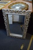 Silvered Frame Bevelled Edge Wall Mirror