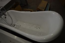 Reproduction Victorian Roll Top Bath on Chrome Ball and Claw Feet