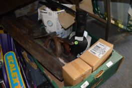 Box Containing Tins of Dubin, Karcher Washer, Wood Planes and an Ice Cream Maker