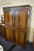Mahogany Two Drawer Wardrobe